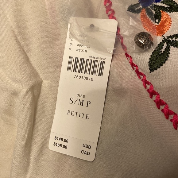 ✨NWT ANTHROPOLOGIE RUFFEL COVER UP. S/M petite. - Picture 7 of 7
